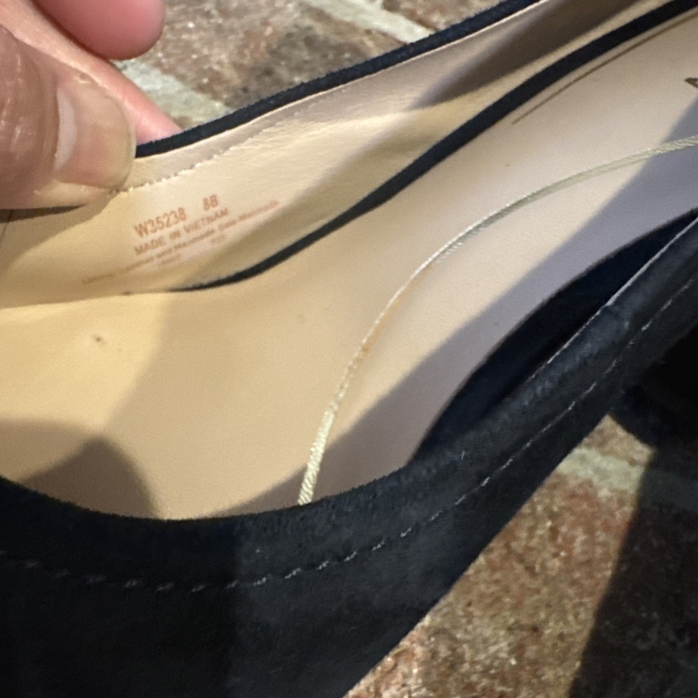 Cole Haan Nella Black Seude Slip On Block Heel  Pumps  Sz8B #0200‎ - Picture 11 of 16